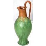 Arts & crafts Brown over green ewer