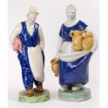 A pair of Italian Cantiqalli ceramic peasants