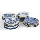 (lof 18) A Group Of Chinese Blue And White Dishes