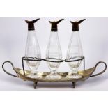Edwardian plated cruet set in the Neoclassical style