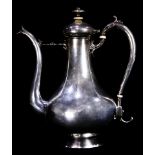 Dutch export, J.M. Van Kempen & Son, .833 silver chocolate pot