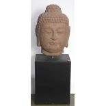Southeast Asian stone head of Buddha