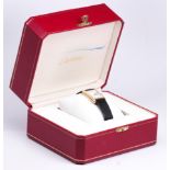 Cartier 18k yellow gold tank wristwatch