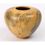 Chuck McLaughlin buckeye wood hewn vase