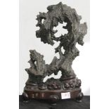 Chinese cast iron scholar's stone