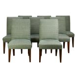 A group of Contemporary high back dining chairs