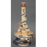 Satsuma dragon vase