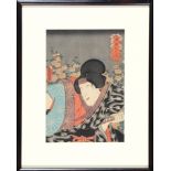 Toyokuni III (Kunisada) (Japanese, 1786-1864), Noh actor, woodblock print