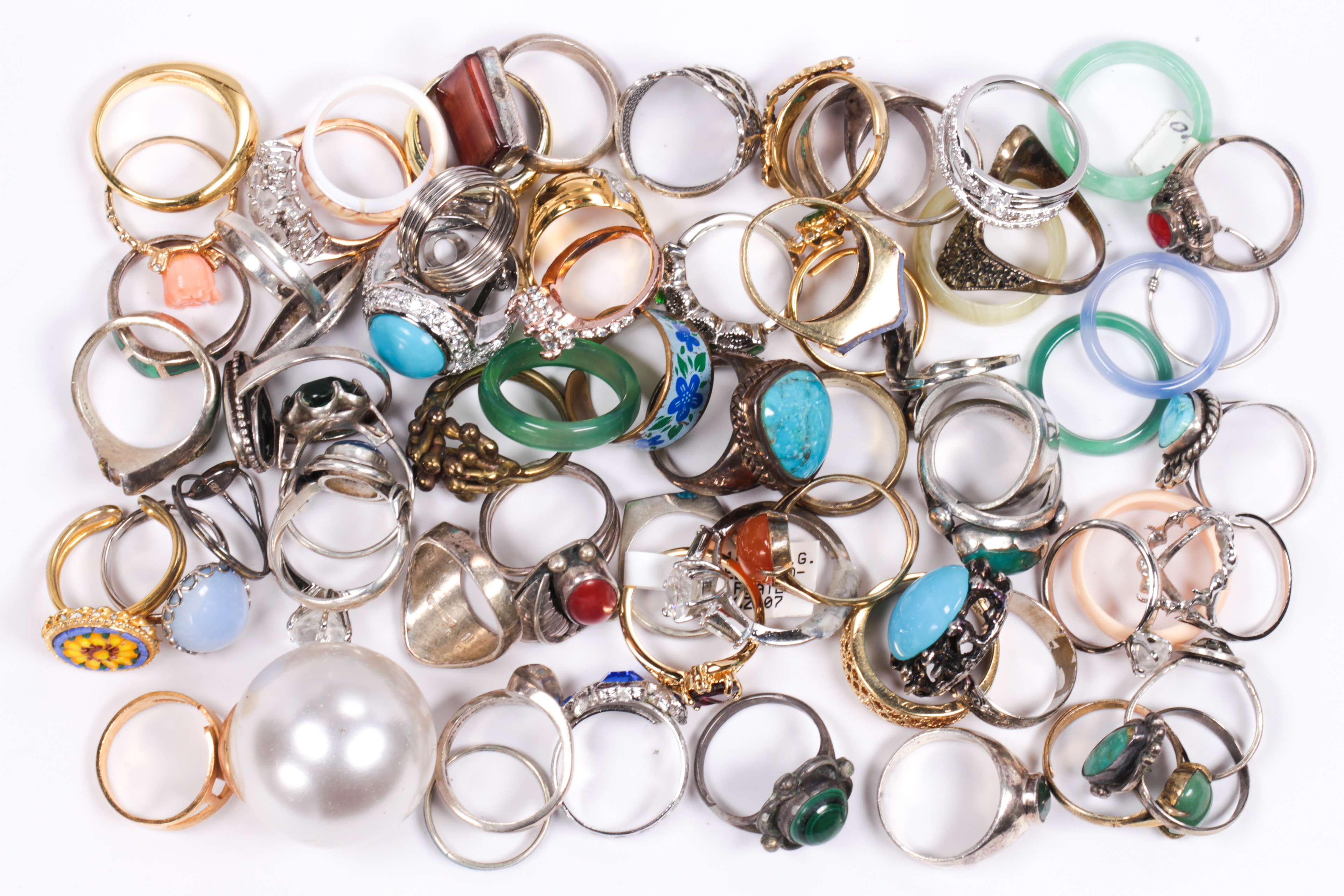 Collection of multi-stone, sterling silver, silver, metal and costume jewelry