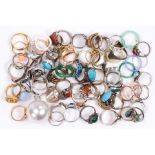 Collection of multi-stone, sterling silver, silver, metal and costume jewelry
