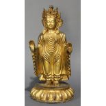 Tibetan bronze figure of Bodhisattva