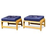 A Pair of Modern ottomans