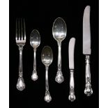 (lot of 54) Birks Chantilly sterling silver partial flatware service