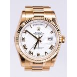 Rolex President 18k yellow gold wristwatch REF: 118238