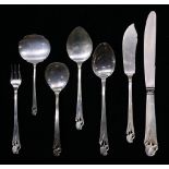 (lot of 100) Frank Smith Woodlily sterling flatware service