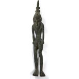 Papua New Guinea standing gray figure, later or for sale to tourists