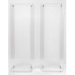 A Pair of Contemporary acrylic pedestals