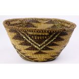 A Klamath-Modoc monochrome basket