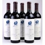 (lot of 5) A group of Opus One Napa Valley red wine