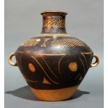 Neolithic style pottery urn