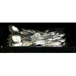 (lot of 40) Mainly Community plated flatware