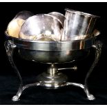 (lot of 7) Silverplate table article group