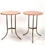 A pair of Cedric Hartman occastional tables