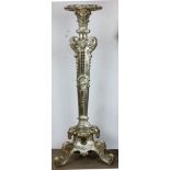 A Classical style silvered plant stand