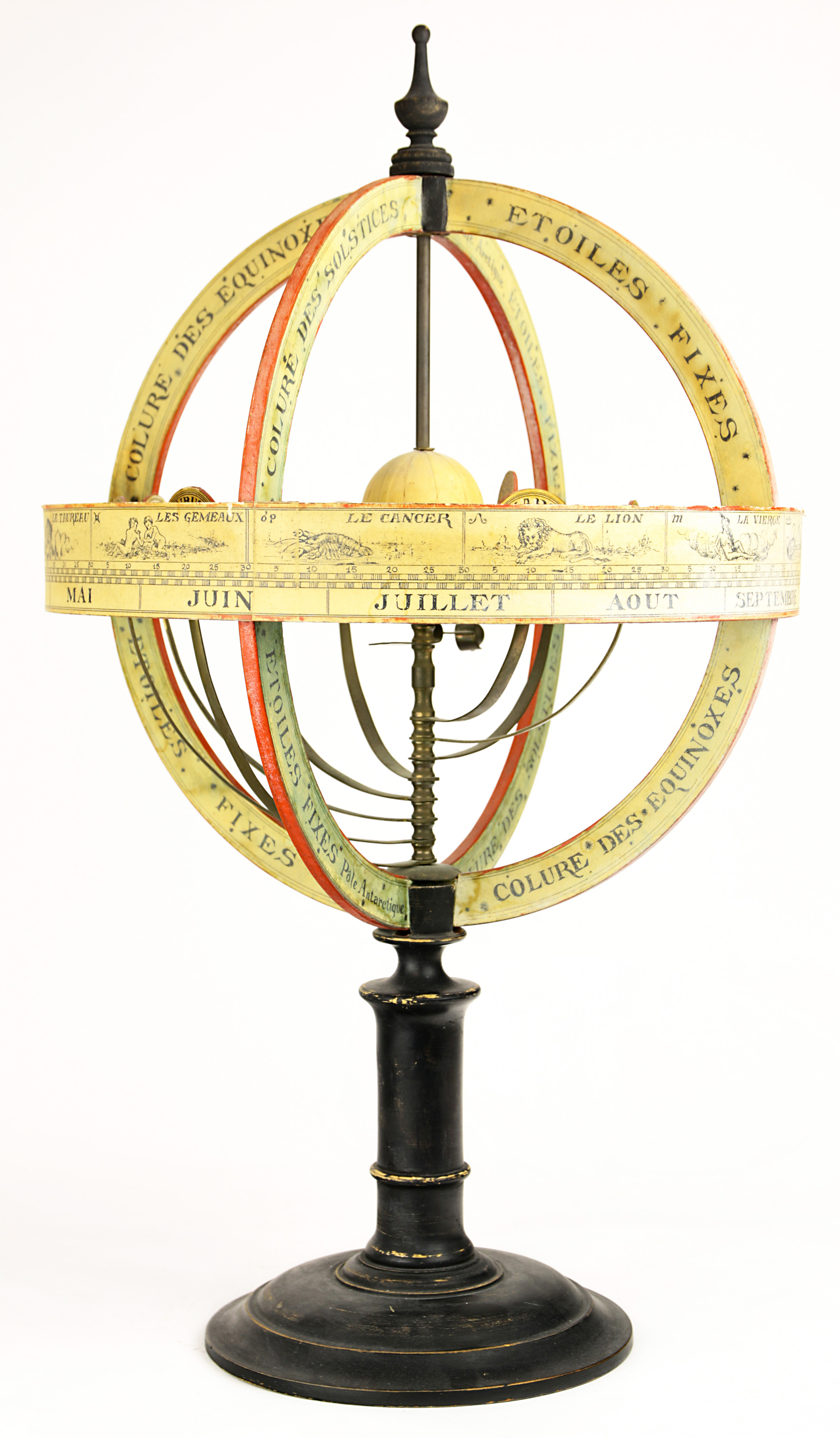 A French brass armillary sphere - Image 4 of 4