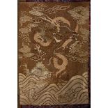 Chinese dragon textile panel