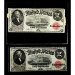 (lot of 2) 1917 $2 Legal Tender, Speelman/White