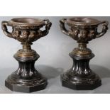 A pair of Renaissance style Libation cups