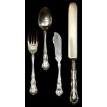 (38) A Wallace Old Atlanta sterling flatware set, initialed "P"