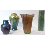 A Lundberg Studios vase group
