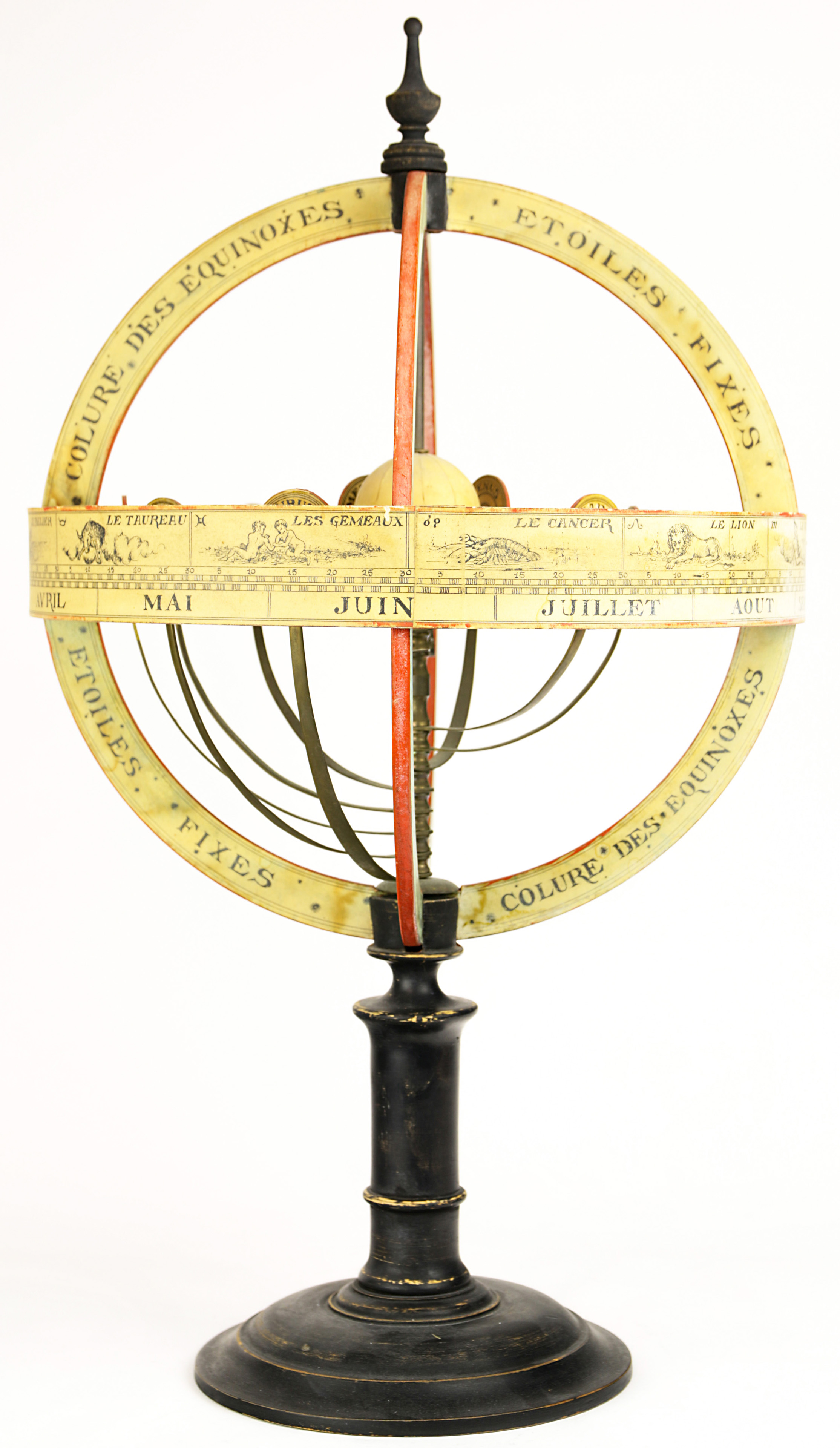A French brass armillary sphere - Image 3 of 4