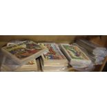 A collection of early El Guerrero del Antifaz comic booklets
