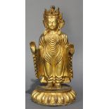 Tibetan bronze figure of Bodhisattva