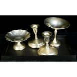 (lot of 4) Sterling table articles, mainly weighted