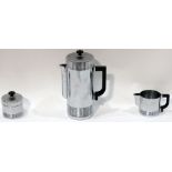 An Art Deco Walter Von Nessen for Chase chrome coffee service