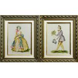 (lot of 2) Framed needlepoints