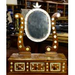 A Morrocan style mother of pearl inlaid vanity