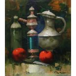 Painting, Still Life with Pitchers and Apples