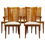 A group of Italian Moderne dining chairs