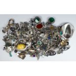 Collection of multi-stone, sterling silver, silver, jewelry