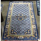 Chinese Baotou blue and white rug
