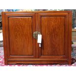 Chinese Export rosewood two door buffet