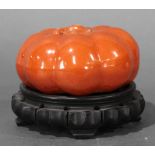 Chinese porcelain model of pumpkin