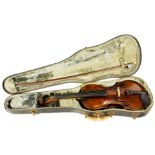An Italian violin labeled Pietro Antonio Landolfi