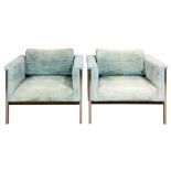 A pair of Milo Baughman lounge chairs