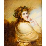 Framed painting of Lady Hamilton 19th century